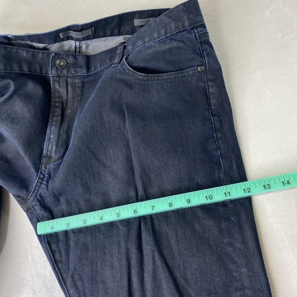 John Varvatos JV702 Slim Jeans Dark Blue Men's 38x31 Indigo Denim Stretchy Japan - Picture 13 of 16